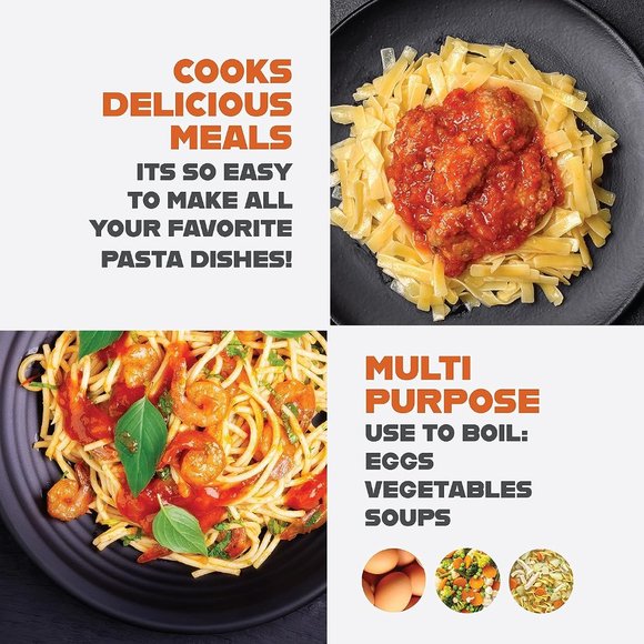 5 Quart Stock Multipurpose Pasta Pot with Strainer Lid - Picture 5 of 8